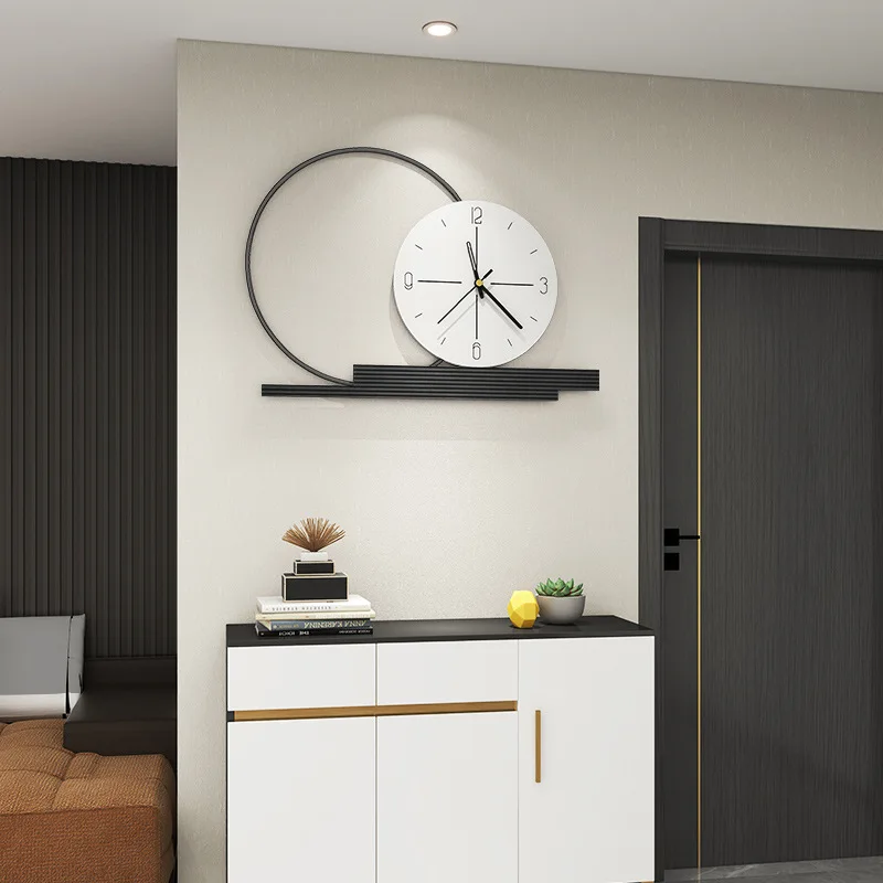 Đồng hồ treo tường Bắc Âu hiện đại đơn giản thiết kế trang trí nhà đẹp ...