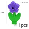Duploes Big Size Building Block Plant Fruit Accessorie Flower Grass Tree Stump Adornment Farm  Large Plates Brick Duploes Toy 6