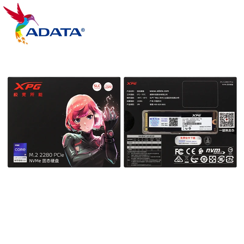 Adata-xpg Gammix S20 Unidade Interna de Estado Sólido Ssd 1tb Nvme Pcie Gen3x4 M.2 2280 256gb 512gb Apto para Laptop Desktop pc - Imagem 5