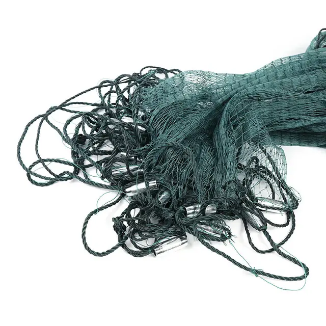 CINGHI LUSSO Fishing Gill Nets Drag Net Nylon Hand Made Durable Trawl Net  Beach Seine Drag Nets with Iron Sinkers Fishing Equipment,3cm Mesh, 2m - 5m  High, 10m Length, Nets 