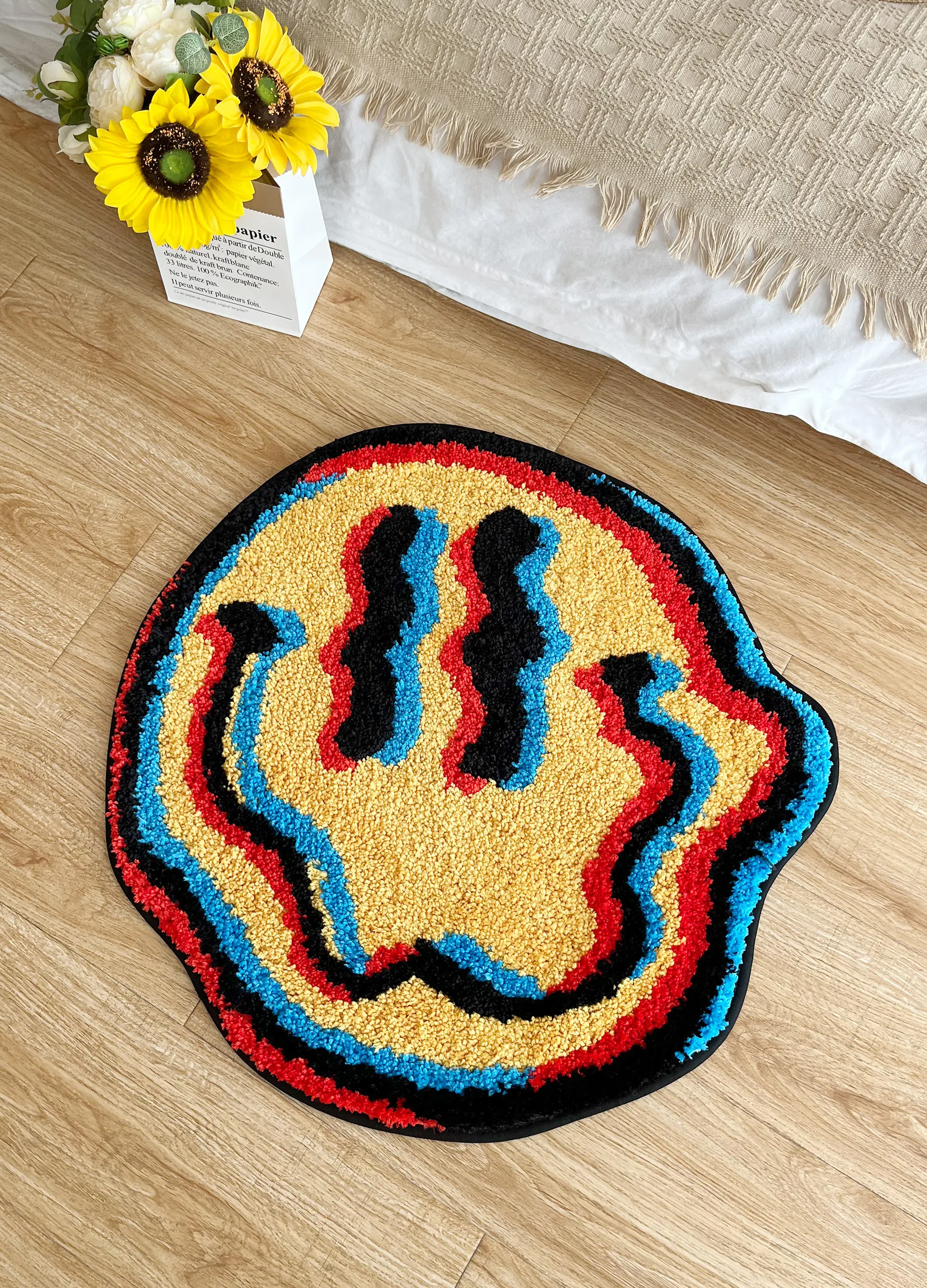 Trippy Smiling Rug Image 5