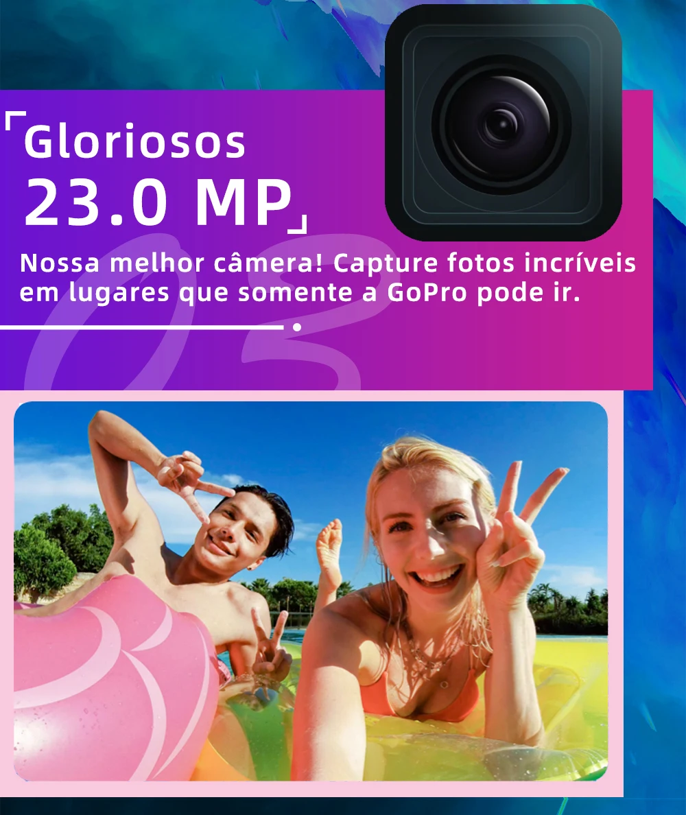 GoPro HERO 9 Action Camera 5.3K Ultra HD Video, 20MP Photos, 1080p Live Broadcast, Web Camera Waterproof Sport Camera Go Pro motorcycle helmet cam