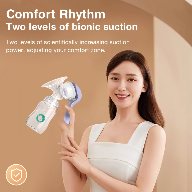 Dr.isla Breast Pump Baby Nipple Manual Suction Milk Pump Feeding Breasts Pumps Milk Bottle Sucking Postpartum Supplies BPA Free 2