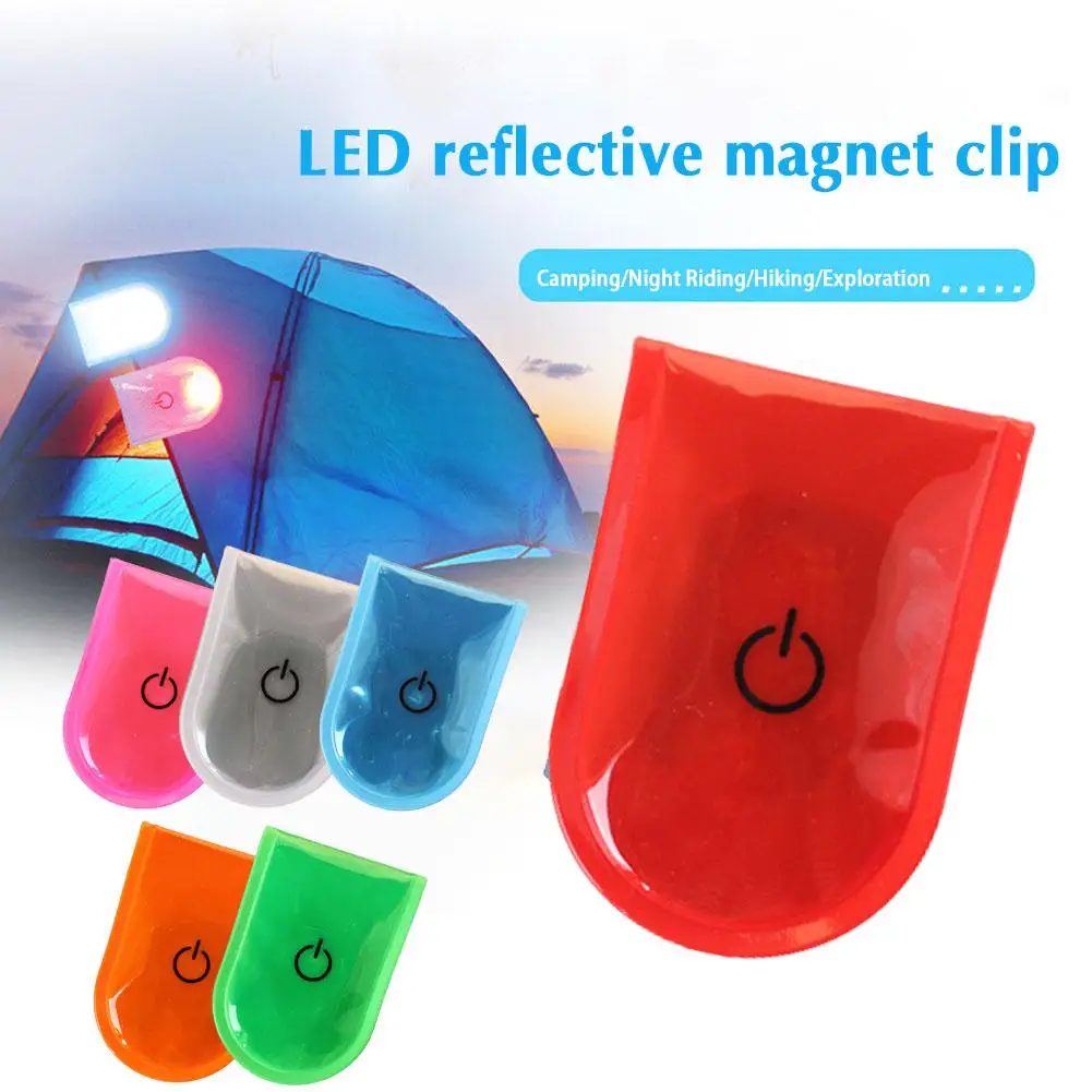 

Outdoor Sports LED Safety Light Reflective Magnetic Clip On Strobe Running Walking Bike Cycling Warning Reflector Warning Clip