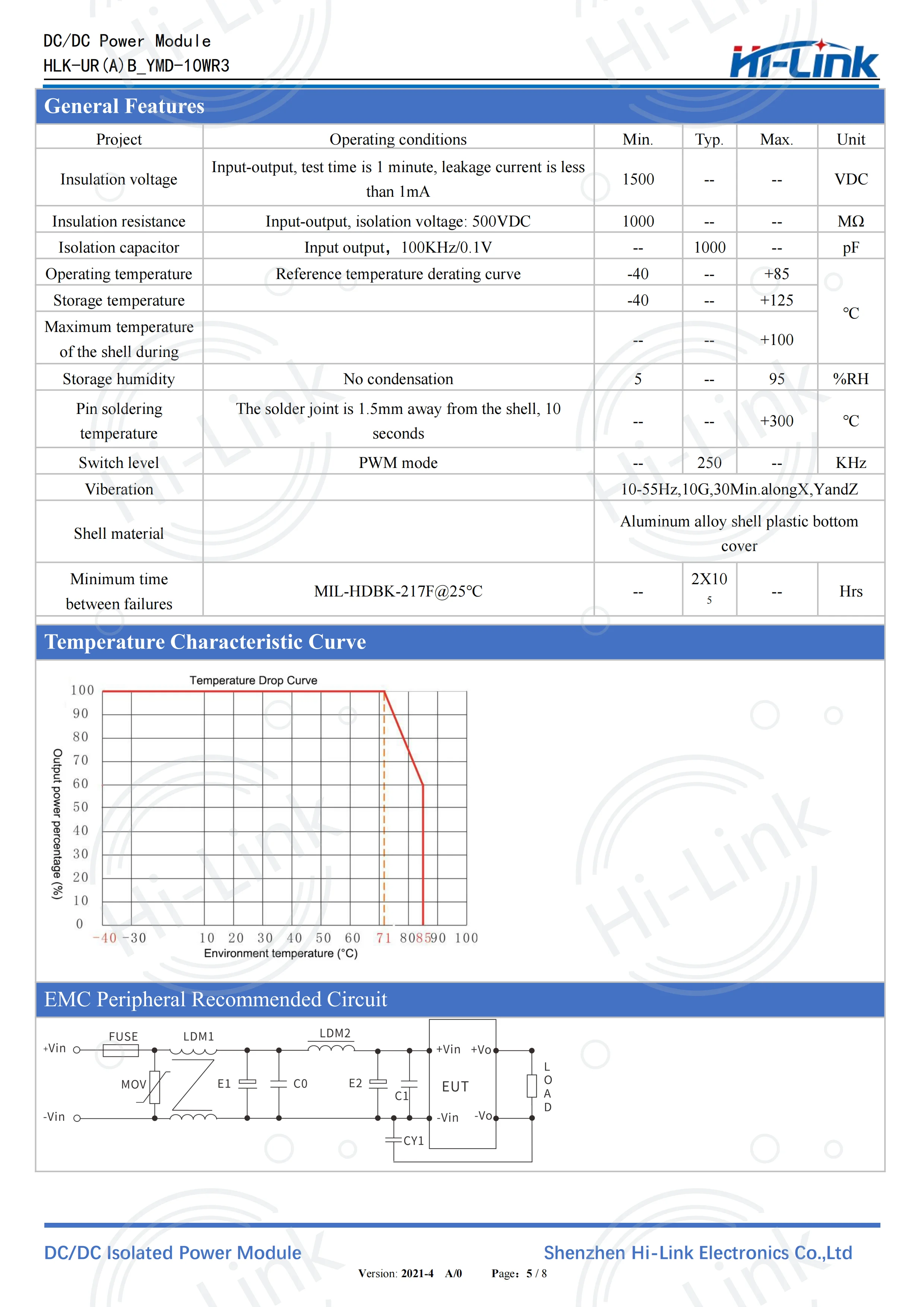 Hilink Kostenloser Versand 5 Stück DC Mini-Stromversorgungsmodul URA24_YMD-10WR3 Ultra-Breitspannungseingang 24V Ausgang 3,3/5/9/12/15/24V – Detail 8