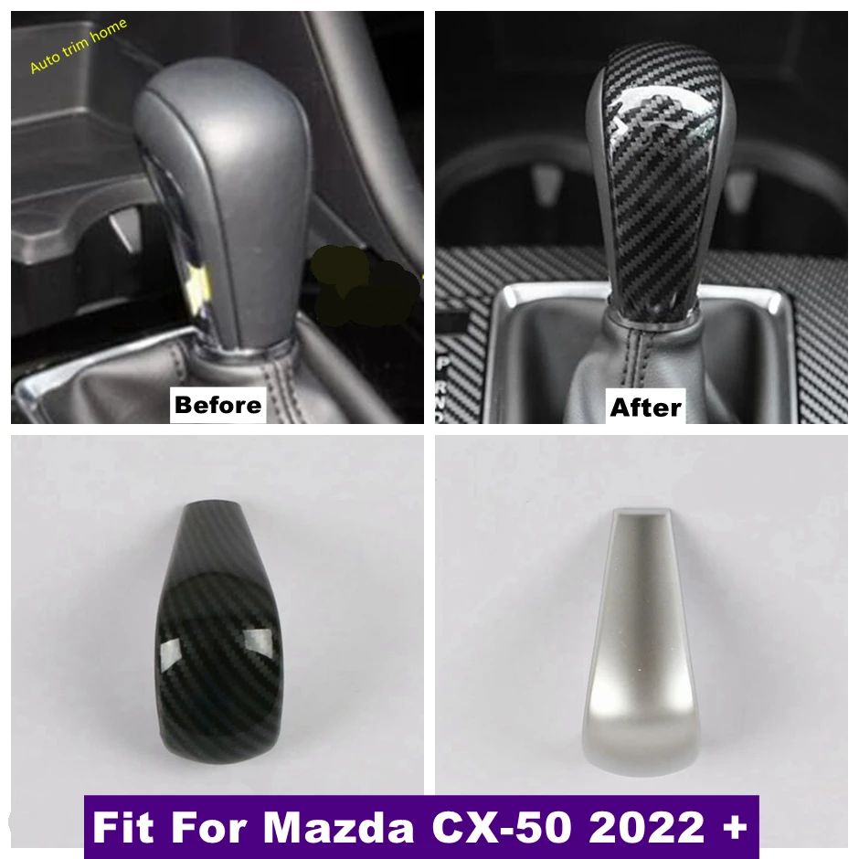 

Stalls Gear Shift Head Knob Decoration Frame Cover Trim Fit For Mazda CX-50 2022 - 2024 Interior Accessories