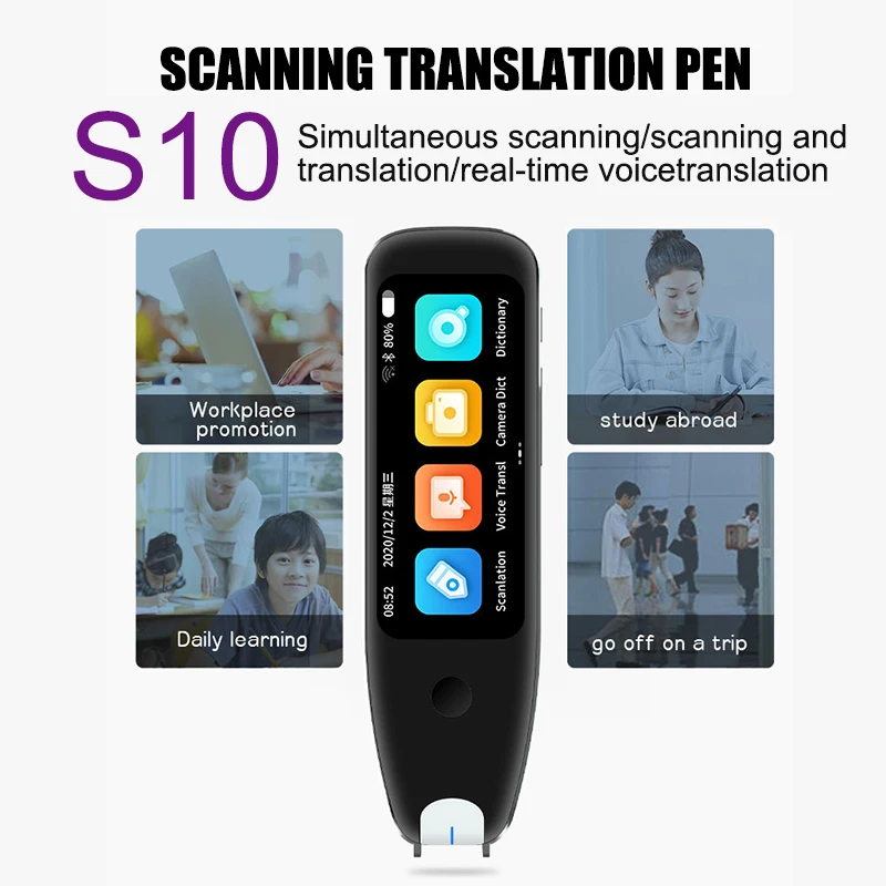 S10 Translation Pen Scan Reader Device Text Scanning Reading Translator Wifi 134 Languages Travel Abroad Available Offline