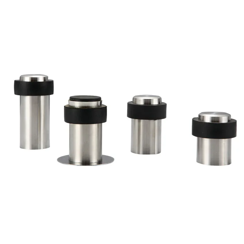 Arret De Porte 3 Pièces Butoir De Porte, 2 En 1 Butée De Porte Murale Adhésive En Inox Pour Un Montage Mural Meuble Mural