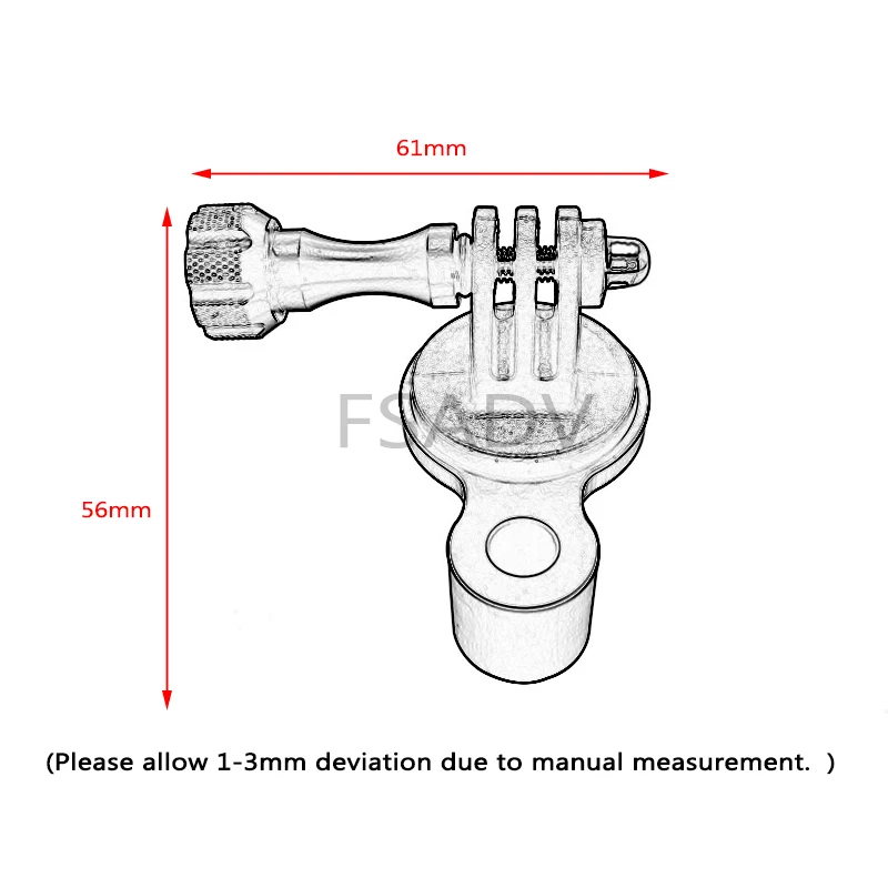 Support Caméra Moto DUCATI Multistrada 950/1200/1260 2015-2021 pour GoPro