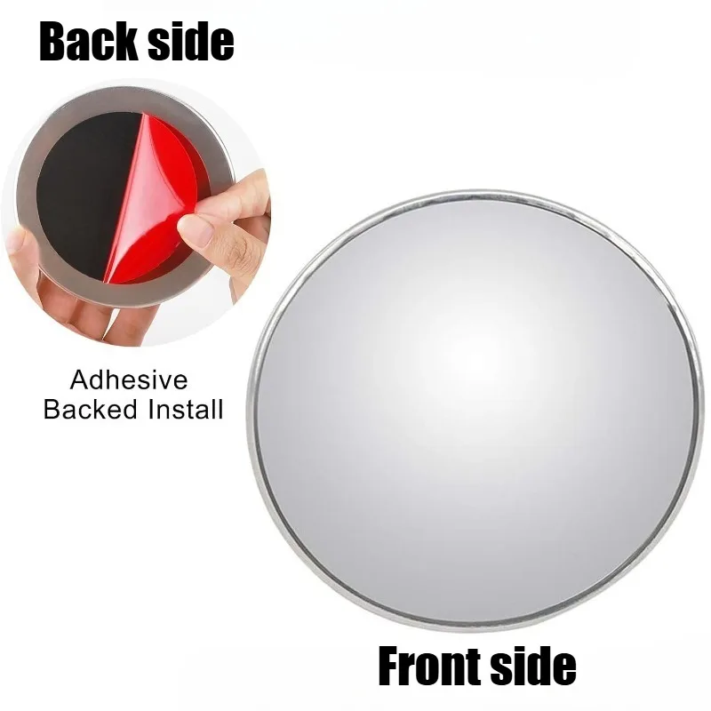 트럭 자동차용 사이드 미러 1개, 사각지대 미러, 원형 볼록 광각 방수  자동차 후방 미러 액세서리