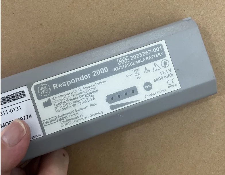 

GE rechargeable battery ,Responder 2000,2025267-001,new original