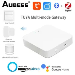 AUBESS Tuya ZigBee Smart Gateway Hub Smart Home Bridge Smart Life APP Wireless Remote Controller Works With Alexa Google Home
