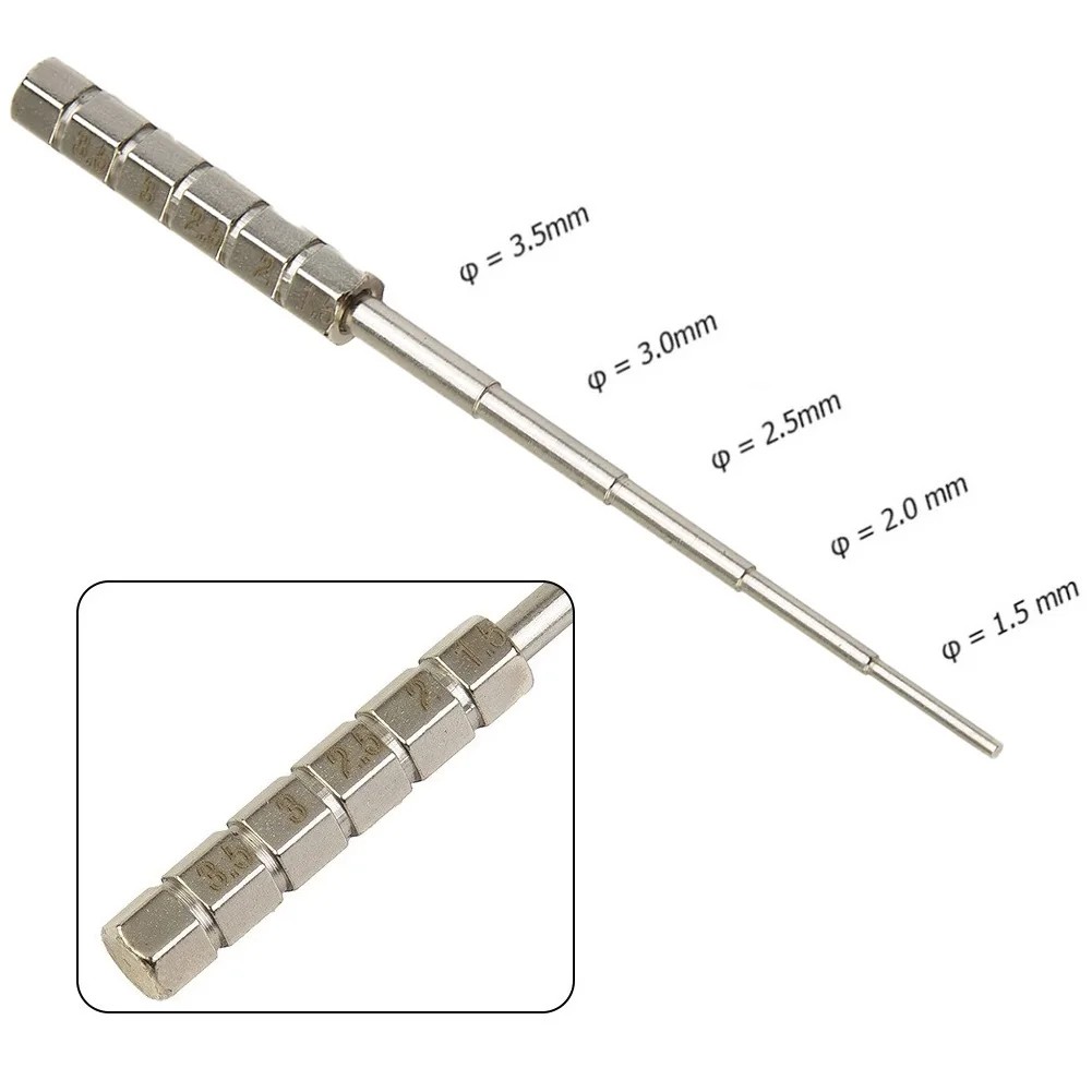 

Wires Winding Rods Wrapping Wire Jig Tools 1.5mm 2mm 2.5mm 3mm 3.5mm Stainless Steel Prebuilt Coil Tools For Wire Electronic