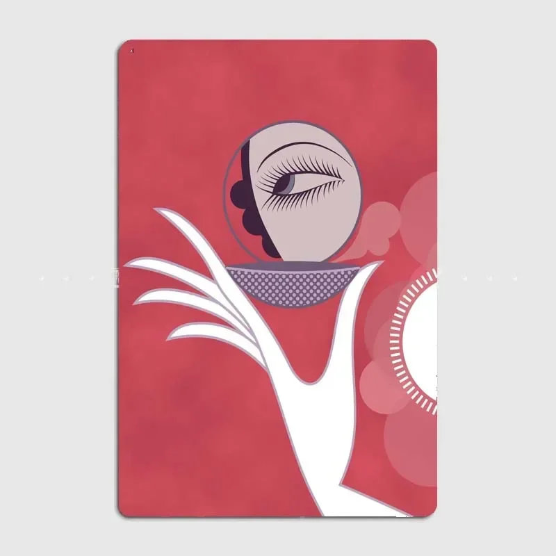 Deco Divertente Famoso Dipinto Wall Art Metal Tin Sign Vintage Sofa Background Wall Decor Retro Elf Bar Poster Room Home Garden