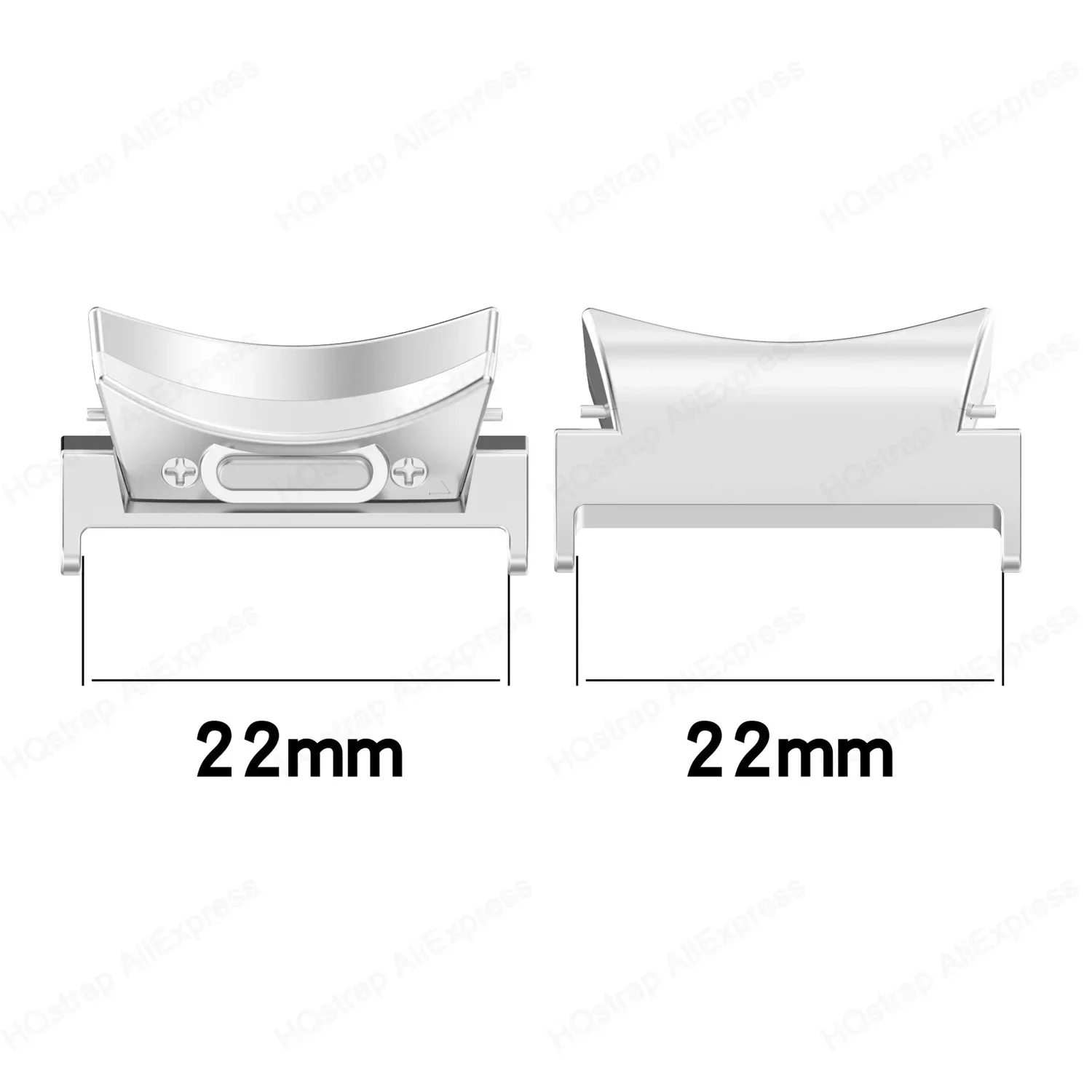 2pcs 22mm 20mm Quick Fit Connector for Samsung Galaxy Watch 6 Classic 47mm 43mm Metal Adapter for Samsung Watch 5 4 6 40mm 44mm