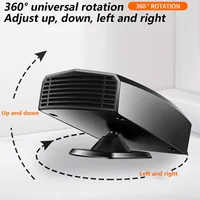 【12V  2 in 1 Car Heater】Windshield Fast Heating Defrost Defogger with 360 Degree Rotation for Auto Interior Accessories 4
