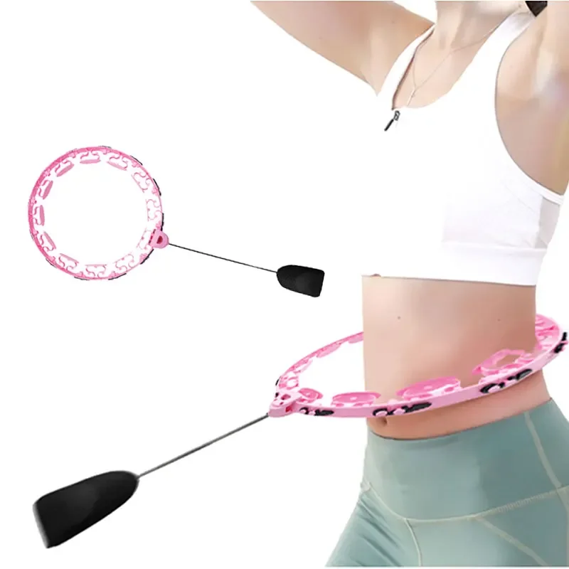 Adjustable Sports Hoops for Belly Thin Waist Exercise Removable Massage Hoops Fitness Equipment for Weight Loss at Home Gym