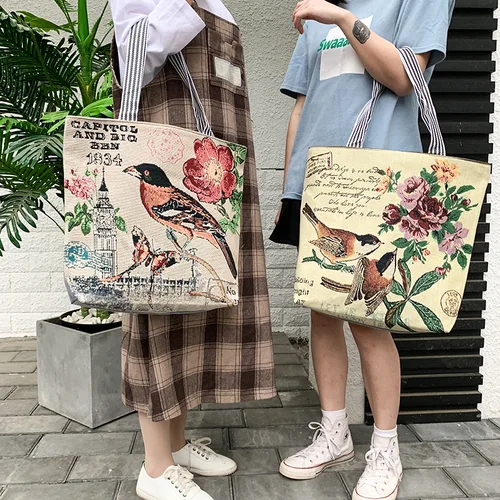 여성용 캔버스 만화 그래피티 인쇄 핸드백, 대용량 숄더 비치 백, 접이식 여성 캐주얼 토트백, 여름 패션 4