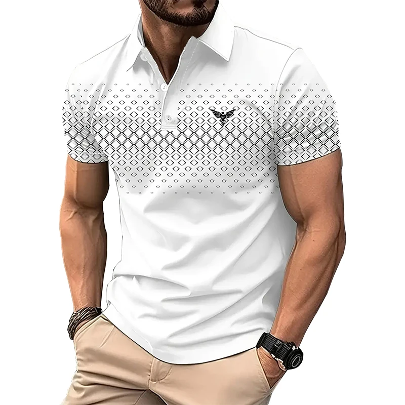 

Men Summer Casual Short Sleeve Sport Lapel Polo Shirt Men Business Casual Polo Shirt .