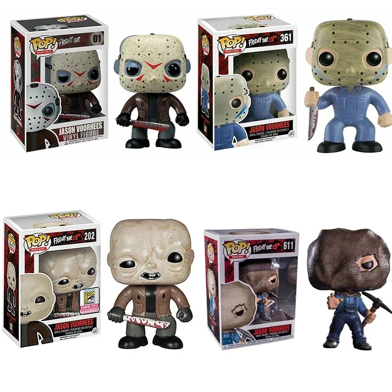 FUNKO POP Figura de vinilo de la película Friday #01 #361 #611 #202 Jason the 13th Voorhees Colección Figura de acción Juguetes Regalos para niños