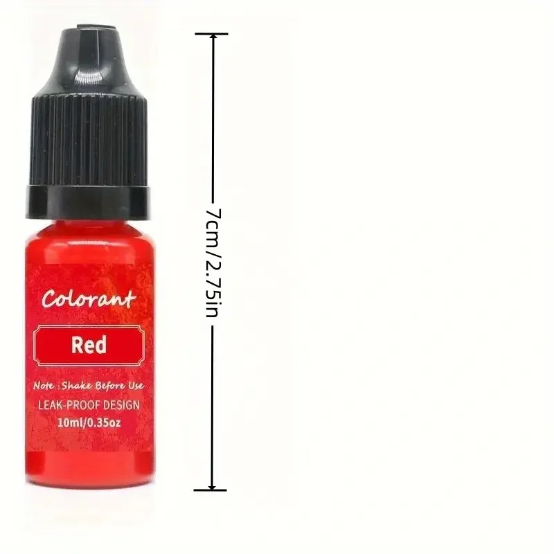0.34oz/bottle Candle Dyes Pigment Liquid Colorant Resin Coloring Dye Pigments For DIY Candle Making Soap Epoxy Resin Craft Makin