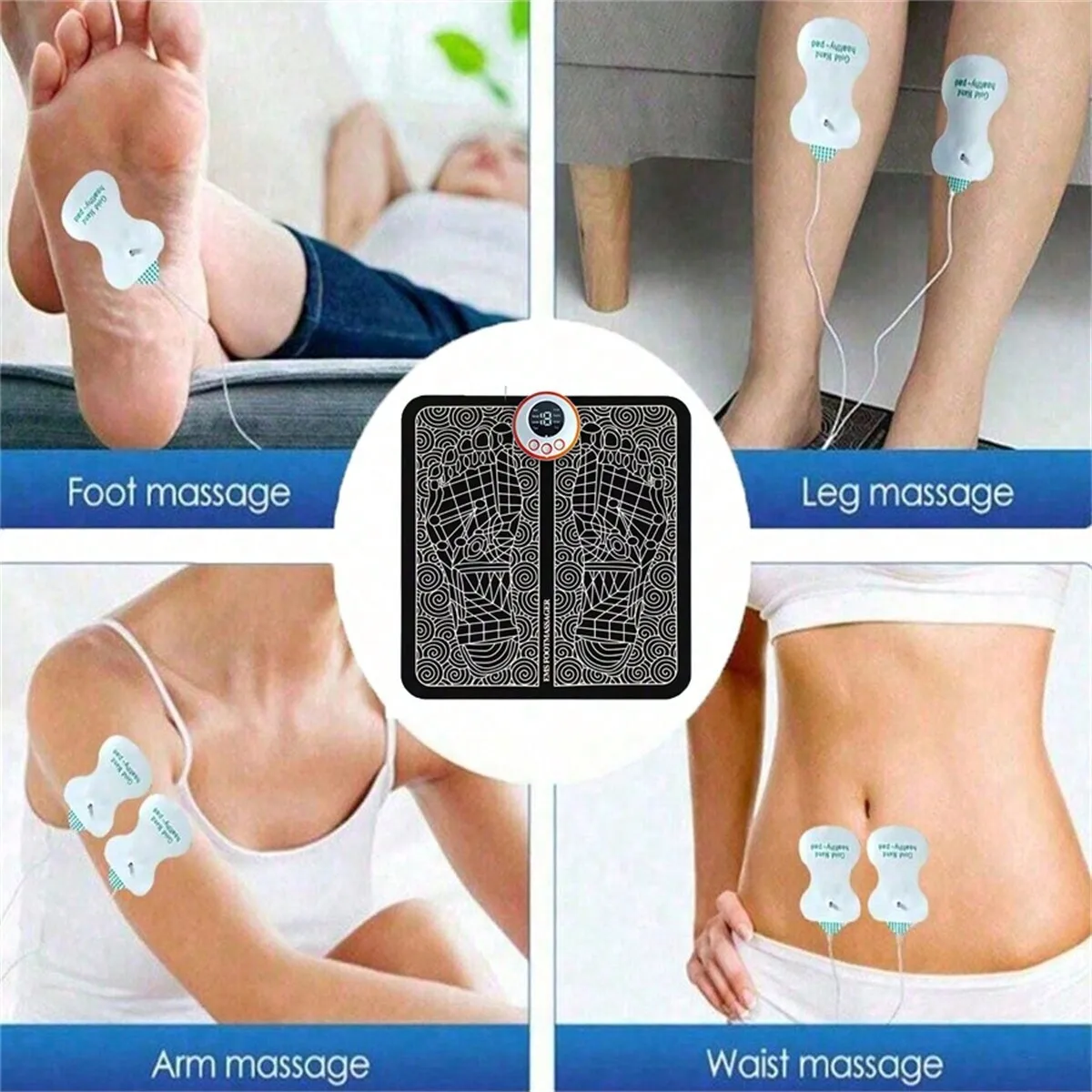 Electric Foot Massager Pad for Pain Relief and Relaxation