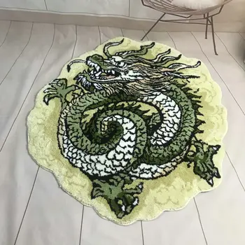 3D Chinese Dragon Soft Tufted Area Rug 2