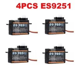 High - Performance Digital Micro Servo with Plastic Gearbox and 0.8kg Torque for 3D Aircrafts Wholesale Dropship (4PCS ES9251 II 2.5g)
