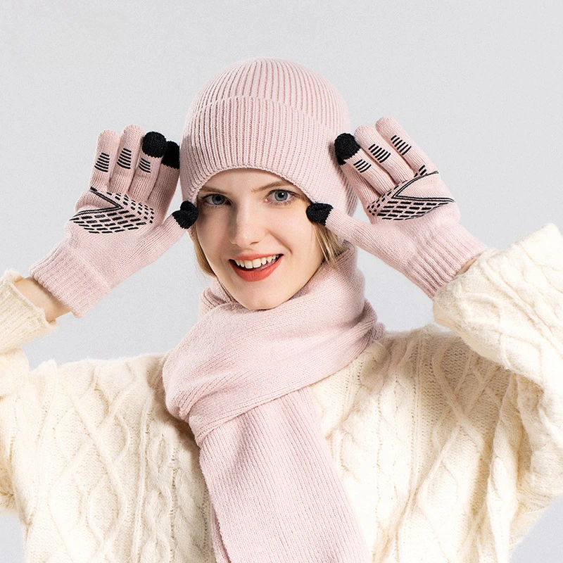 Winter 5-in-1 Set: Knitted Beanie Hat, Scarf, Touchscreen Gloves & 2 Pairs Socks For Women & Men - View #5