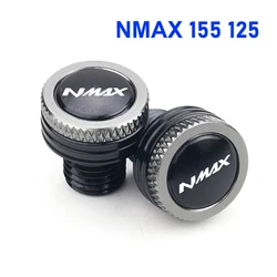 Premium Motorcycle Mirror Hole Plug Screw Caps for Yamaha XMAX and NMAX Series (Grey - NMAX)