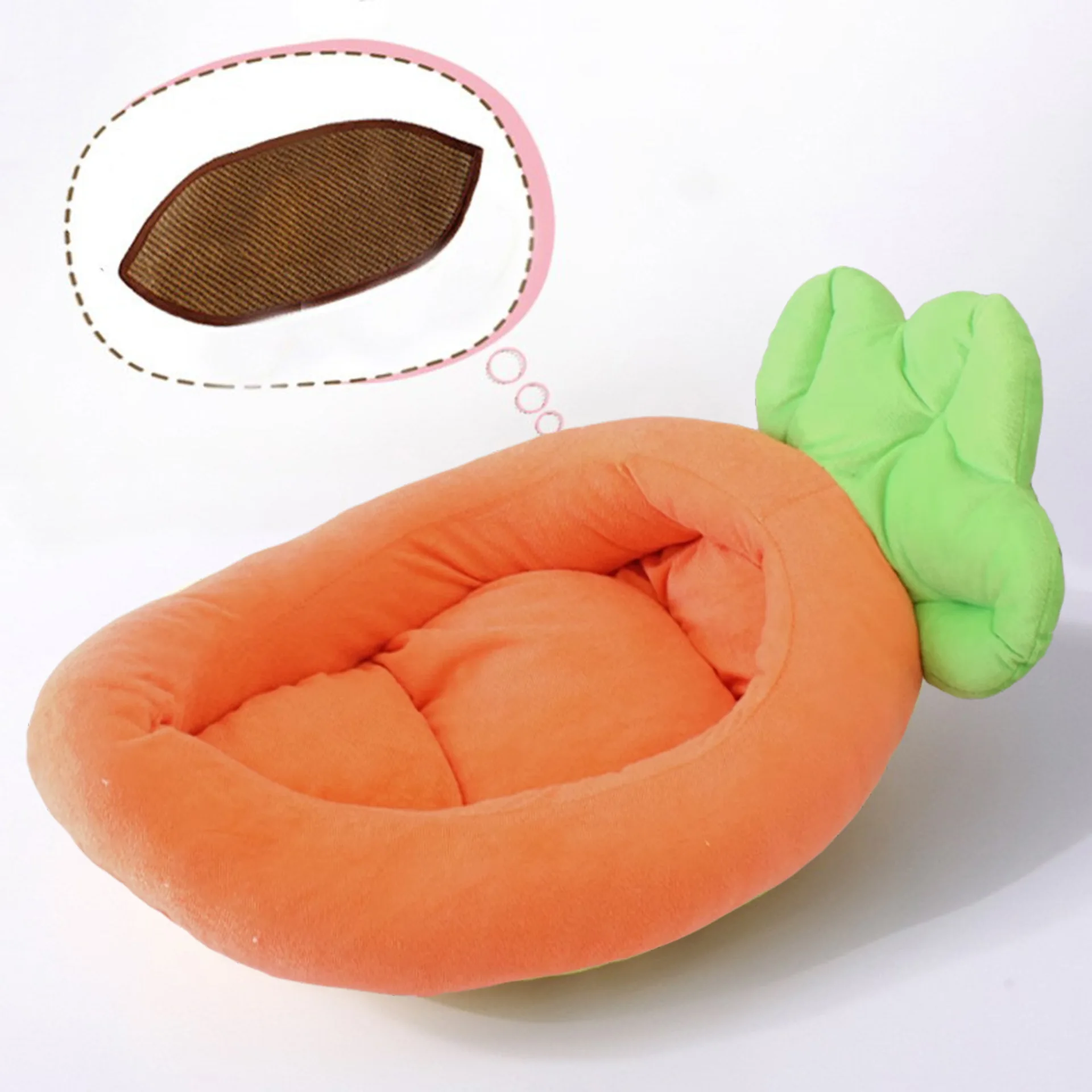 Removable and washable cartoon Banana & Carrot Dog And Cat house - PeticaDeals