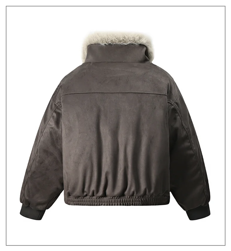 American Retro Mountain Carving Jacket Feature Close-up