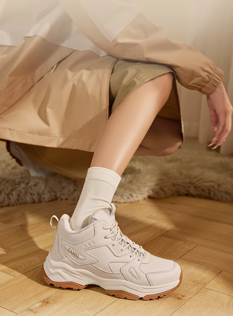 Description Picture 5 of itemGOLDEN CAMEL Outdoor Hiking Shoes Women Winter Boots Waterproof Non-slip Velvet Warm Sports High-top Trekking Shoes Climbing