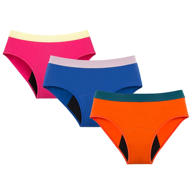 Menstrual Panties Reusable Teens Period Leak Proof Women Underwear 4Layer Absorption