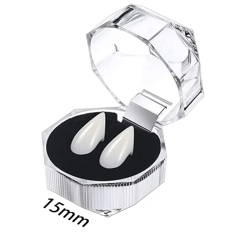 Dramatic Vampire Fangs with Adhesive for Halloween Costume and Party Decoration