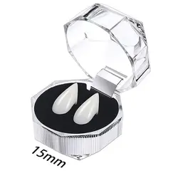 Dramatic Vampire Fangs with Adhesive for Halloween Costume and Party Decoration (1set)