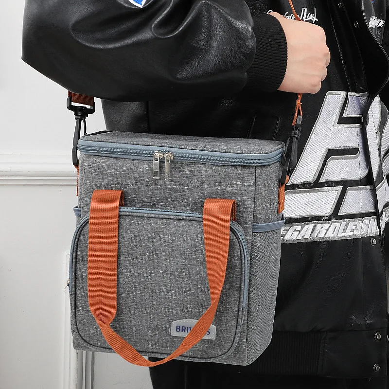 Insulated Lunch Bag Large Lunch Bags For Kids Women Men Reusable Lunch Bag With Adjustable Shoulder Strap Work School Bento Bag 5