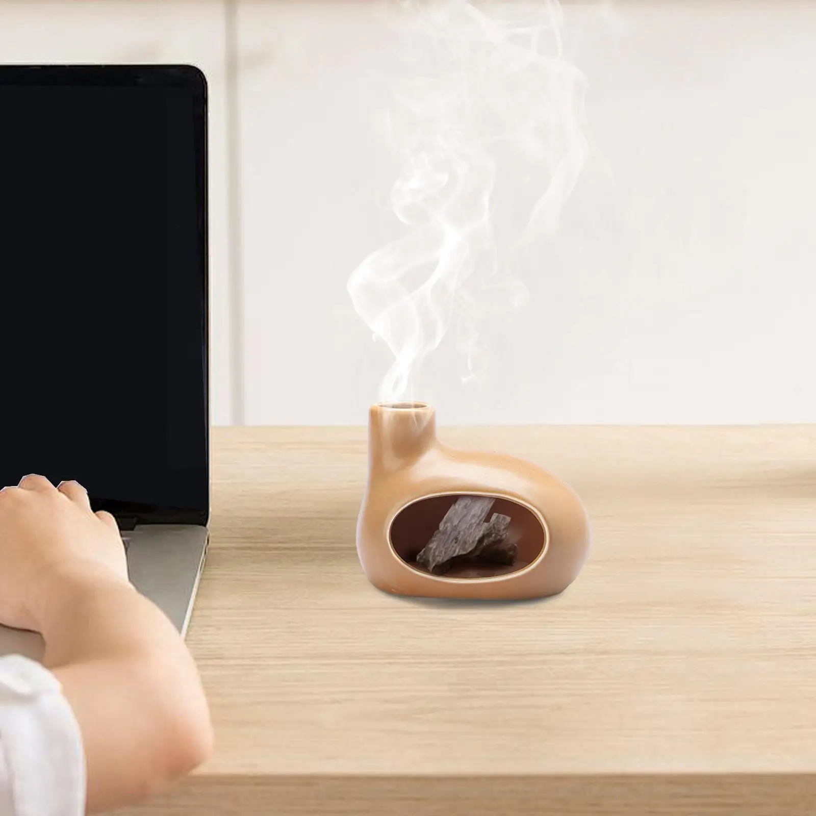 مبخرة السيراميك الرماد الماسك هدية مخروط البخور ال...