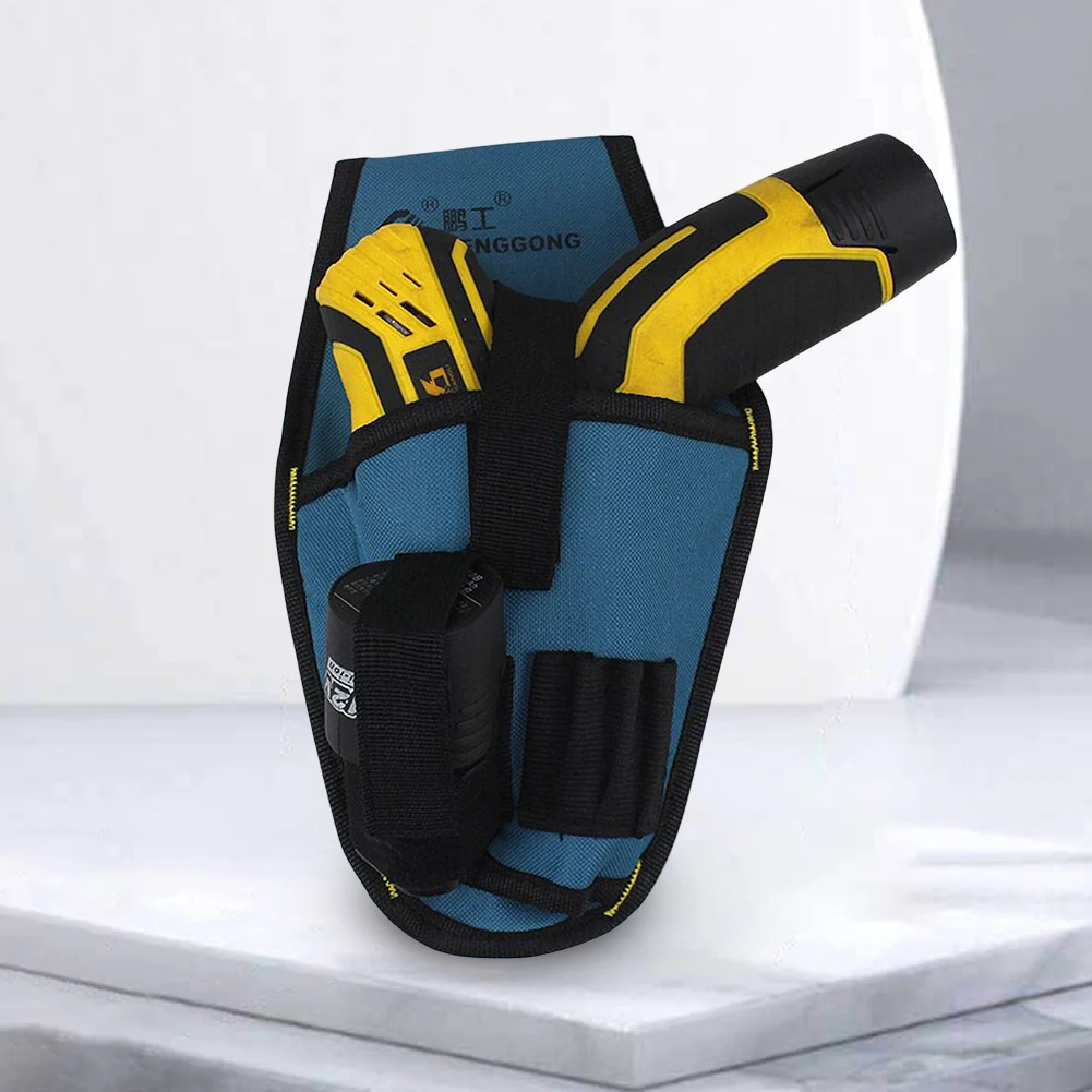 다기능 드라이버 드릴 거치대 정리함 도구 가방, 렌치 해머 스크루드라이버 핸드 드릴용 허리 가방, 옥스포드 천