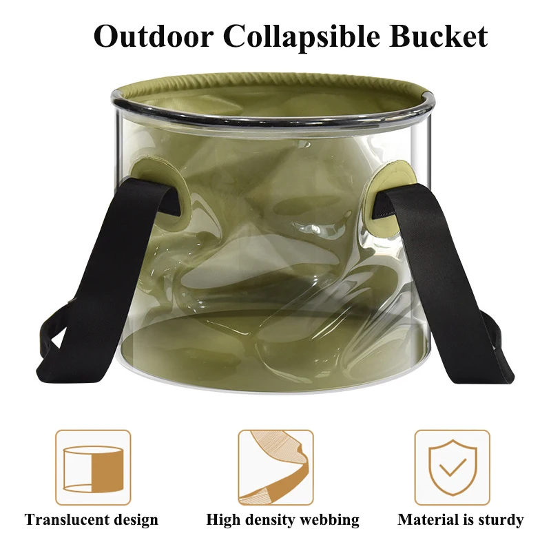 30L Collapsible Bucket, Foldable Water Container Portable Folding Wash Pail  for Beach, Travel, Camping, Fishing, Gardening, Car - AliExpress