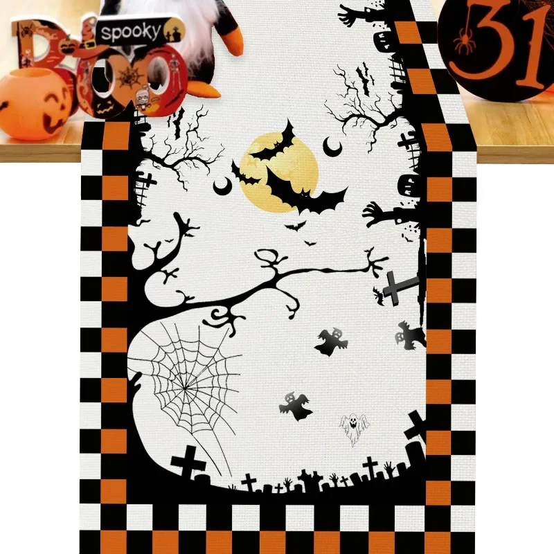 

Halloween Horror Night Table Runner 13 X 72 Inch Rectangle Tabletop for Halloween Decorations Dinner Parties Scary Movie Nights