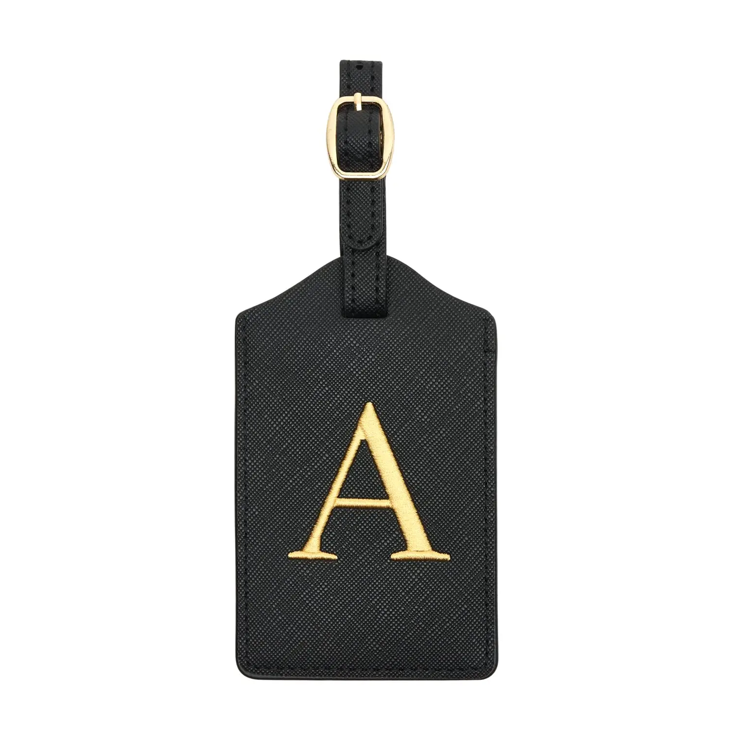 Enhanced PU Leather Luggage Tag with Privacy Cover & Name Card Slot