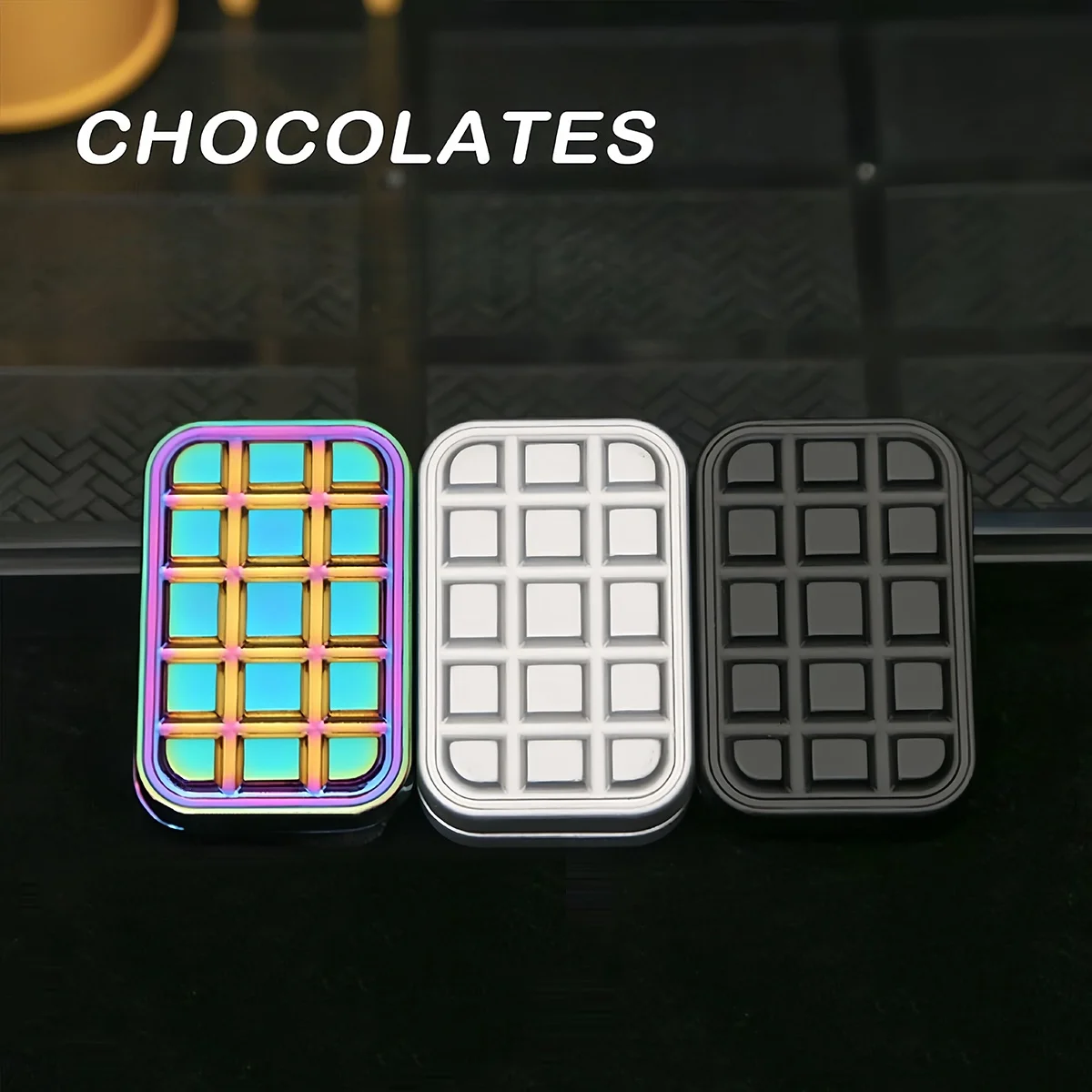 Magnetic Chocolate-Shaped Metal Fidget Slider
