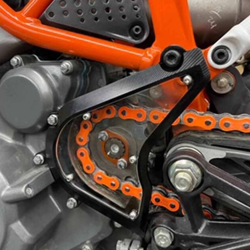 Rc390 Engine Guard QMSTART Racing Left Engine Cover Sprocket Chain Guard For KTM 250 390 ...