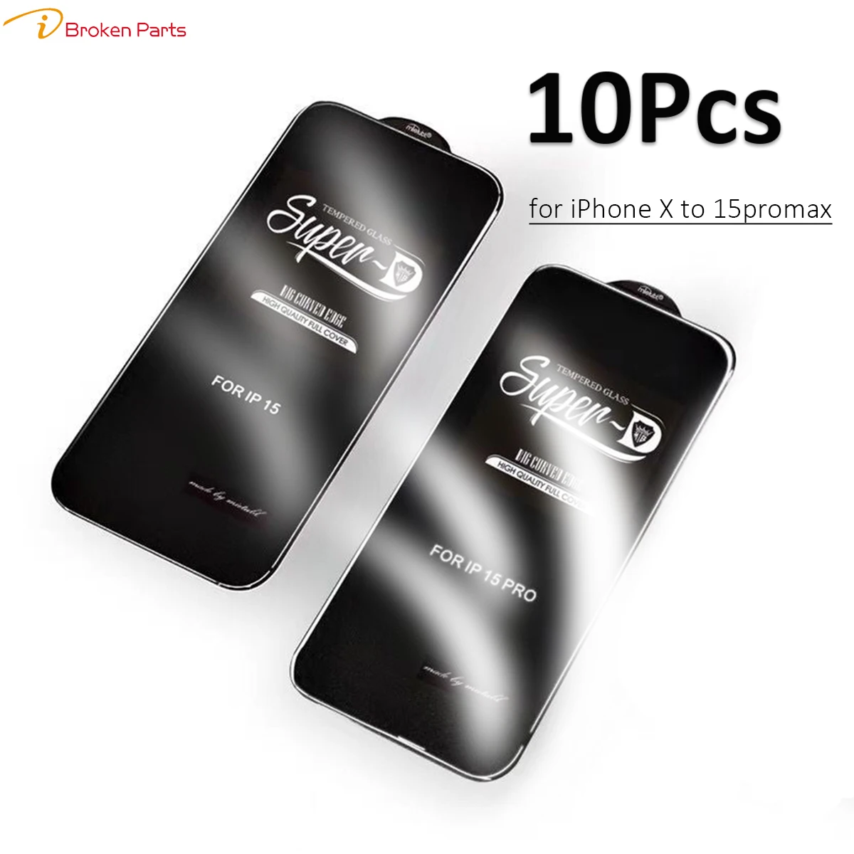 Just in Case iPhone 15 Pro Max - Tempered Glass - Clear, Film de