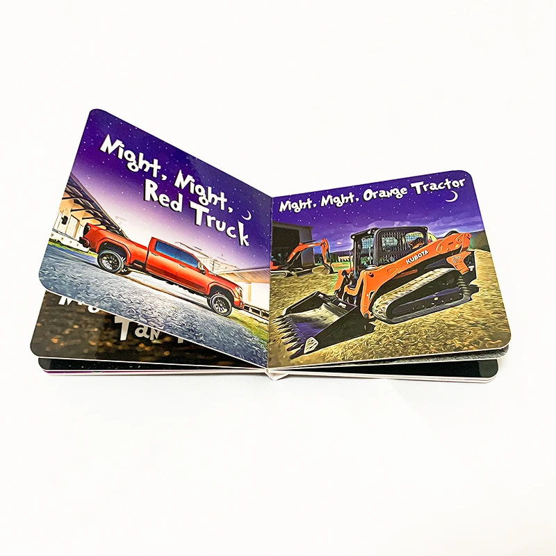

custom Factory Custom Kids Board Book Printing Services Children Thick Cardboard Book