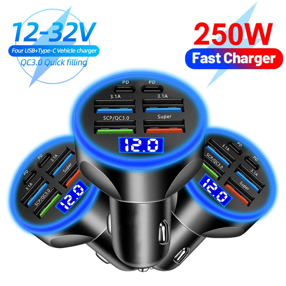 Car Charger Fast Charging PD QC3.0 USB C