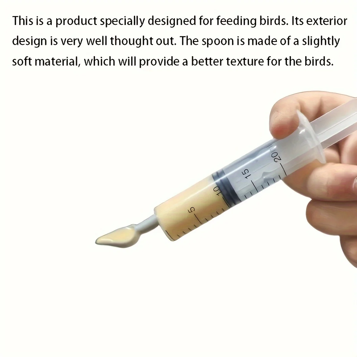 Plastic feeding tube for precise feeding of birds and small animals needle free design safe and comfortable to use 4pcs