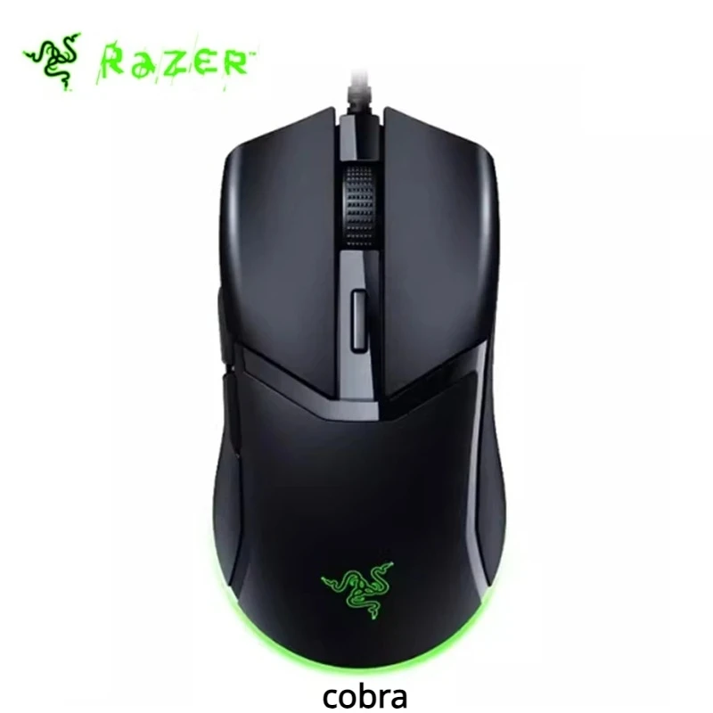 Razer Cobra Lightpeso Wired Gaming Mouse Switches Ópticos Jogo de Esports Luz Ilusão Rgb Mini para pc 58g Original Novo