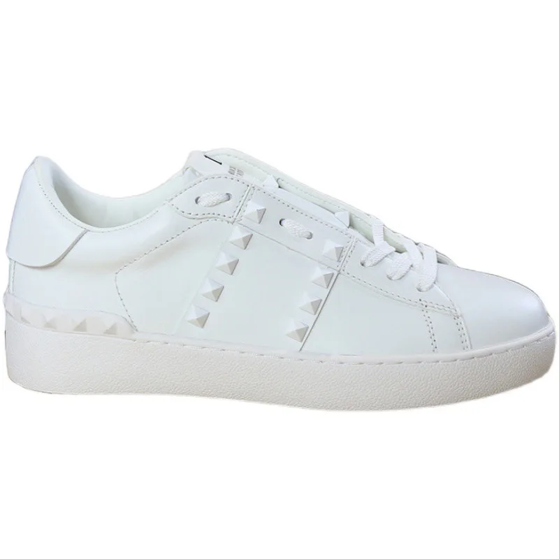 Spring and Autumn Style Thick Soled Casual Versatile Flat Lace Up Board Shoes for Couples, Low Cut Comfortable Sports Shoes 5